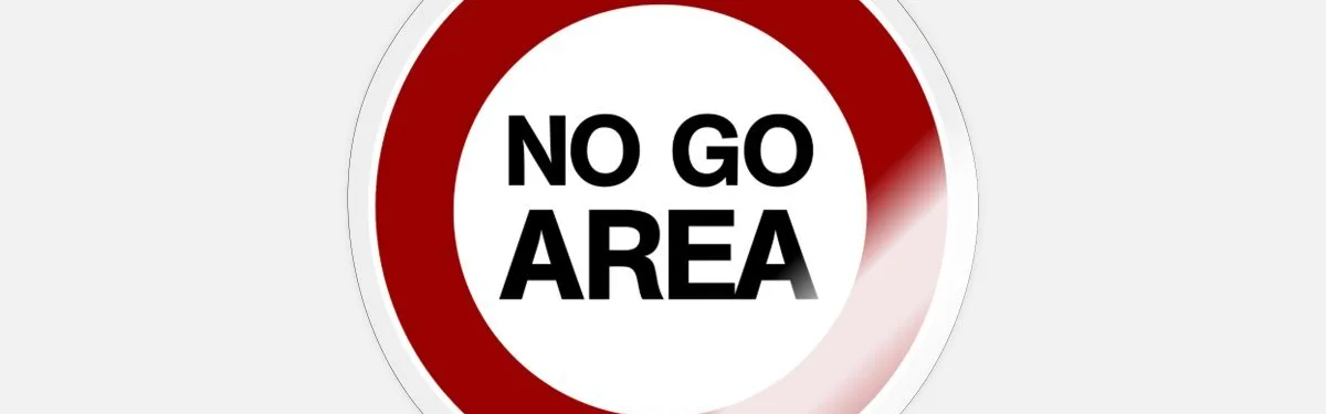 No go area sticker